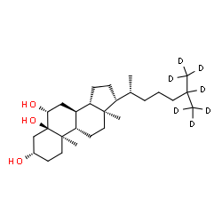 3β,5α,6β-三羟基胆甾烷-d7图片