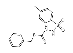 Tosyl-dithiocarbazinsaeurebenzylester Structure