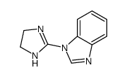 (9ci)-1-(4,5-二氢-1H-咪唑-2-基)-1H-苯并咪唑结构式