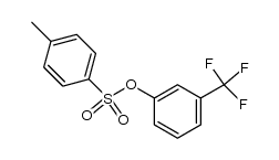 3-(trifluoromethyl)phenyl 4-methylbenzenesulfonate结构式
