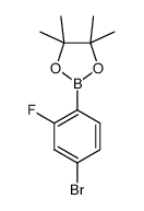 2-氟-4-溴苯硼酸频哪醇酯结构式