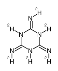 三聚氰胺-d6结构式
