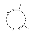 3,6-dimethyl-4,5,9,10-tetrahydro-1,8,2,7-dioxadiazecine结构式