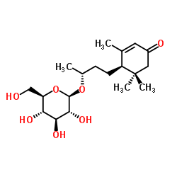 Blumenol C b-D-glucopyranoside Structure