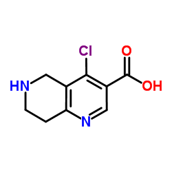 4-Chloro-5,6,7,8-tetrahydro-1,6-naphthyridine-3-carboxylic acid Structure