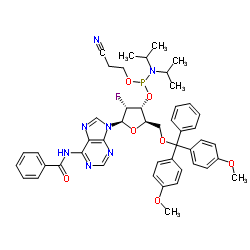 2'-F-dA(Bz) 亚磷酰胺单体结构式