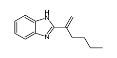 Benzimidazole, 2-(1-butylvinyl)- (8CI) structure