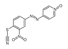 [2-nitro-4-[(1-oxidopyridin-1-ium-4-yl)diazenyl]phenyl] thiocyanate结构式