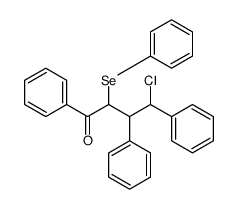 4-chloro-1,3,4-triphenyl-2-phenylselanylbutan-1-one结构式