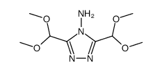 4-amino-3,5-bis(dimethoxymethyl)-4H-1,2,4-triazole Structure