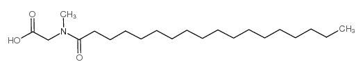 2-(N-甲基十八酰胺基)乙酸结构式