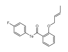 Te-4-fluorophenyl 2-(2-butenyloxy)tellurobenzoate结构式