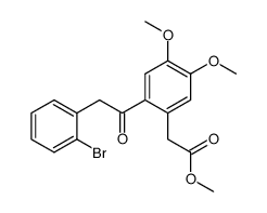methyl 2-(2'-bromophenylacetyl)-4,5-dimethoxyphenylacetate结构式