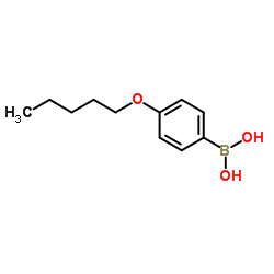 4-Pentyloxyphenylboronic acid structure