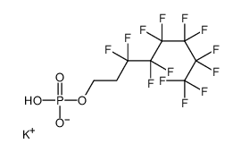 potassium,3,3,4,4,5,5,6,6,7,7,8,8,8-tridecafluorooctyl hydrogen phosphate Structure