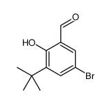 2-羟基-3-叔丁基-5-溴苯甲醛结构式