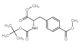 BOC-3-(4'methoxycarbonyl)-L-alanine mesthyl ester结构式