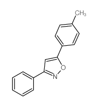 Isoxazole,5-(4-methylphenyl)-3-phenyl- Structure