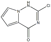 2-氯-1H,4H-吡咯并[2,1-f] [1,2,4]三嗪-4-酮结构式