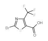 2-溴-4-三氟甲基噻唑-5-甲酸结构式