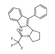 S-3-苯基-2-[N-(三氟乙酰基)吡咯烷-2-基]吲哚结构式