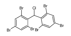 di(2,4,6-tribromophenyl)chloromethane Structure