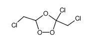 3-Chlor-3,5-bis(chlormethyl)-1,2,4-trioxolan结构式