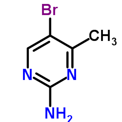 2-氨基-4-甲基-5-溴嘧啶结构式