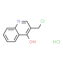 3-(Chloromethyl)-4-hydroxyquinoline Hydrochloride Structure