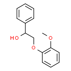 2-(2-甲氧基苯氧基)-1-苯基乙醇结构式