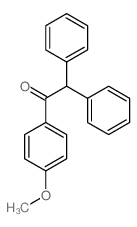 1-(4-methoxyphenyl)-2,2-diphenyl-ethanone结构式