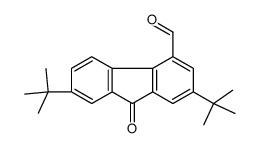 2,7-ditert-butyl-9-oxofluorene-4-carbaldehyde Structure