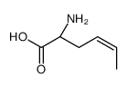 (2S)-2-aminohex-4-enoic acid结构式