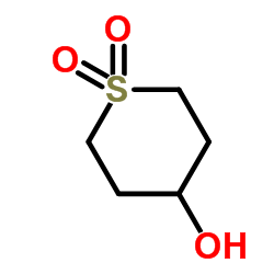 4-Hydroxytetrahydro-2H-thiopyran 1,1-dioxide Structure