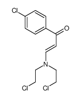 1-(4-CHLOROPHENYL)-3-[DI(2-CHLOROETHYL)AMINO]PROP-2-EN-1-ONE结构式