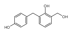 2-hydroxy-3-(4-hydroxy-benzyl)-benzyl alcohol结构式