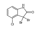 3,3-dibromo-4-chloroindolin-2-one结构式