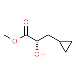 (S)-Methyl 3-cyclopropyl-2-hydroxypropanoate Structure