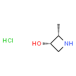 (2S,3S)-2-甲基氮杂环丁烷-3-醇盐酸盐结构式