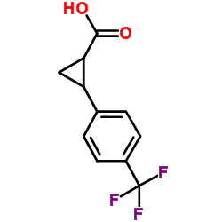 2-(4-(三氟甲基)苯基)环丙烷甲酸结构式