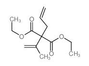 Propanedioic acid,2-(1-methylethenyl)-2-(2-propen-1-yl)-, 1,3-diethyl ester Structure
