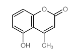 2H-1-Benzopyran-2-one,5-hydroxy-4-methyl-结构式
