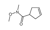 3-Cyclopentene-1-carboxamide,N-methoxy-N-methyl-(9CI) Structure