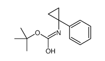 tert-butyl N-(1-phenylcyclopropyl)carbamate结构式