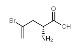 D-2-氨基-4-溴戊烯酸结构式