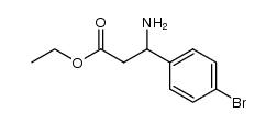 3-amino-3-(4-bromophenyl)propionic acid ethyl ester结构式