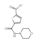 N-morpholin-4-yl-5-nitro-thiophene-2-carboxamide结构式