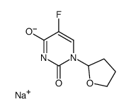 sodium,5-fluoro-1-(oxolan-2-yl)pyrimidin-3-ide-2,4-dione Structure
