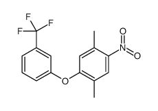 1,4-dimethyl-2-nitro-5-[3-(trifluoromethyl)phenoxy]benzene Structure