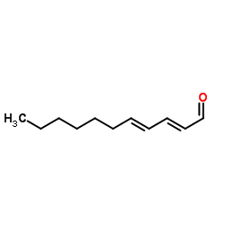 反式,反式-2,4-十一碳烯醛,其余主要为反式,顺式异构体结构式